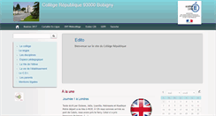 Desktop Screenshot of clg-republique-bobigny.net